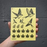 Additional picture of Black Fall Birds 03 Decal