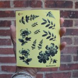 Additional picture of Black Flowers 01 Decal