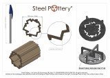 Additional picture of Steel Pottery Extruder Die 24