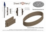 Additional picture of Steel Pottery Extruder Die 28
