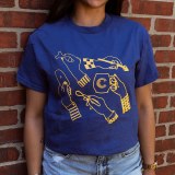 Additional picture of Handy Tools T-Shirt Med Blue