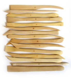 Wood Clay Knife Set