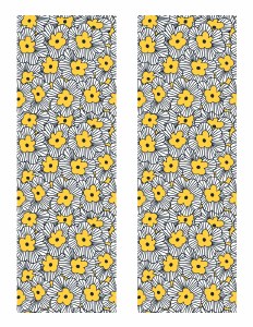 Yellow Wraparound Flower Decal