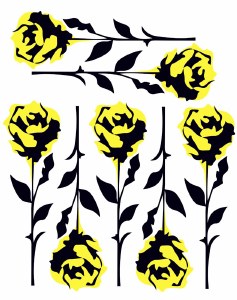 Yellow Rose Decal Sheet