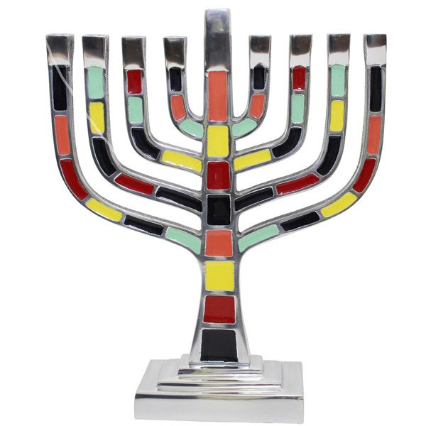 Mosaic Designed Menorahs