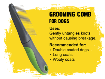 Grooming tools for hot sale double coated dogs