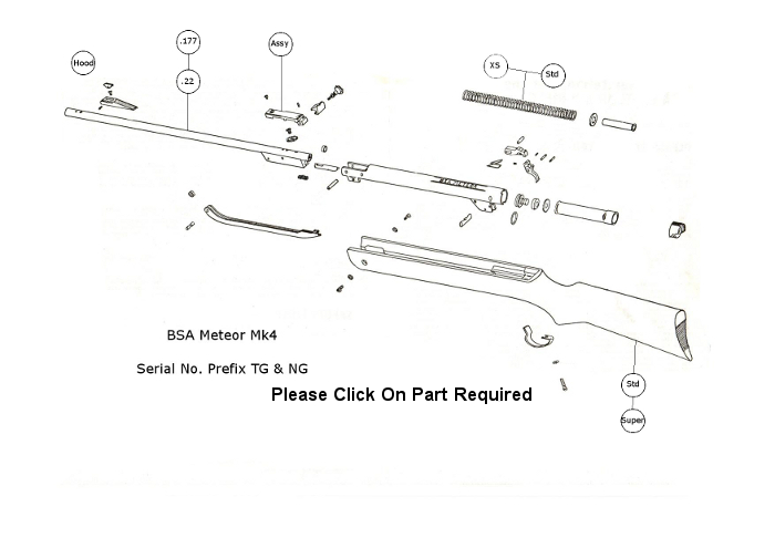 AIRGUN SPARES : BSA : Meteor Mk4 - John Knibbs International Ltd