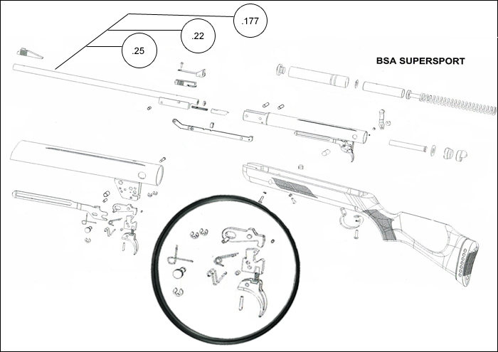 Air Spares Bsa Supersport Gamo John Knibbs International Ltd Air Spares Bsa Supersport Gamo