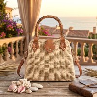 Ivory Woven Handbag
