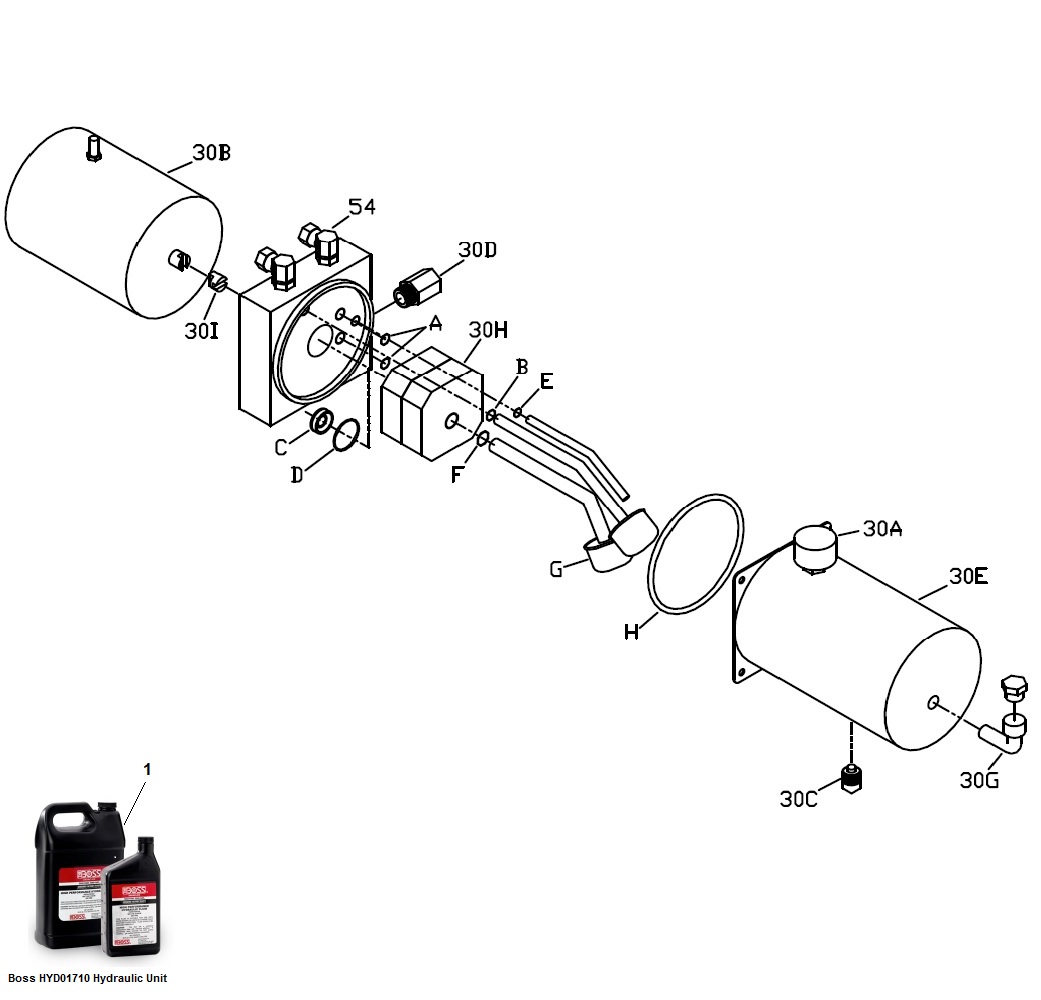 Boss Hydraulic Unit/Power Pack schematic Boss Hydraulic Unit/Power Pack schematic