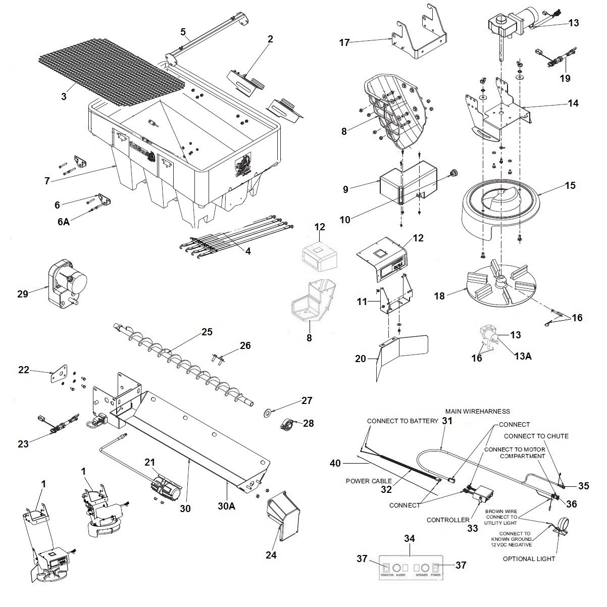 SaltDogg SHPE1000 Spreader Schematic SaltDogg SHPE1000 Spreader Schematic