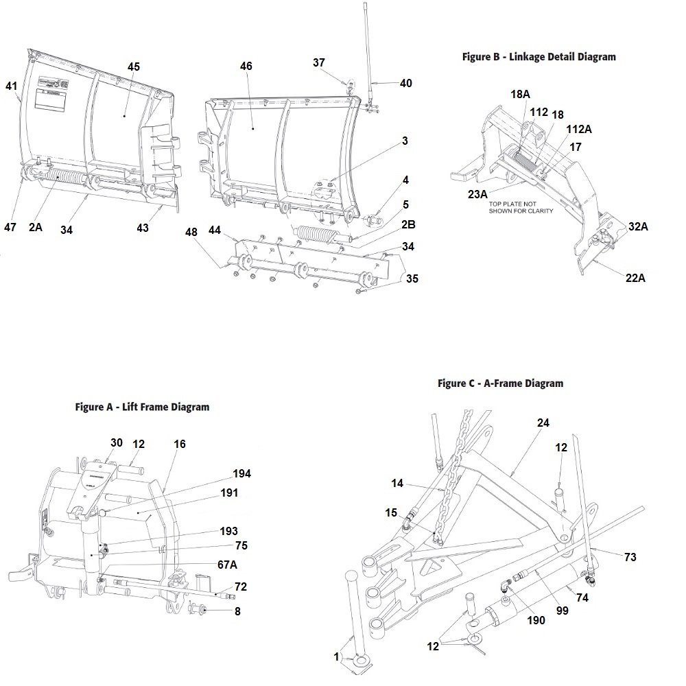 SnowDogg UTV Snow Plow Schematic SnowDogg UTV Snow Plow Schematic