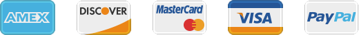 Amex Discover MasterCard Visa PayPal