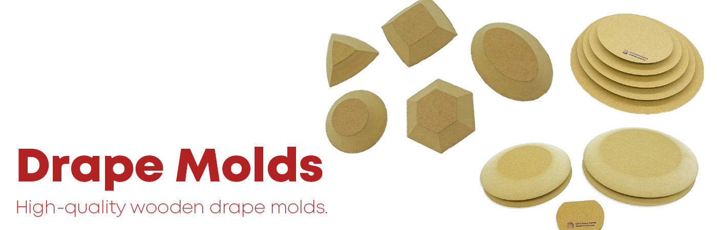 wooden drape molds for handbuilding and pottery