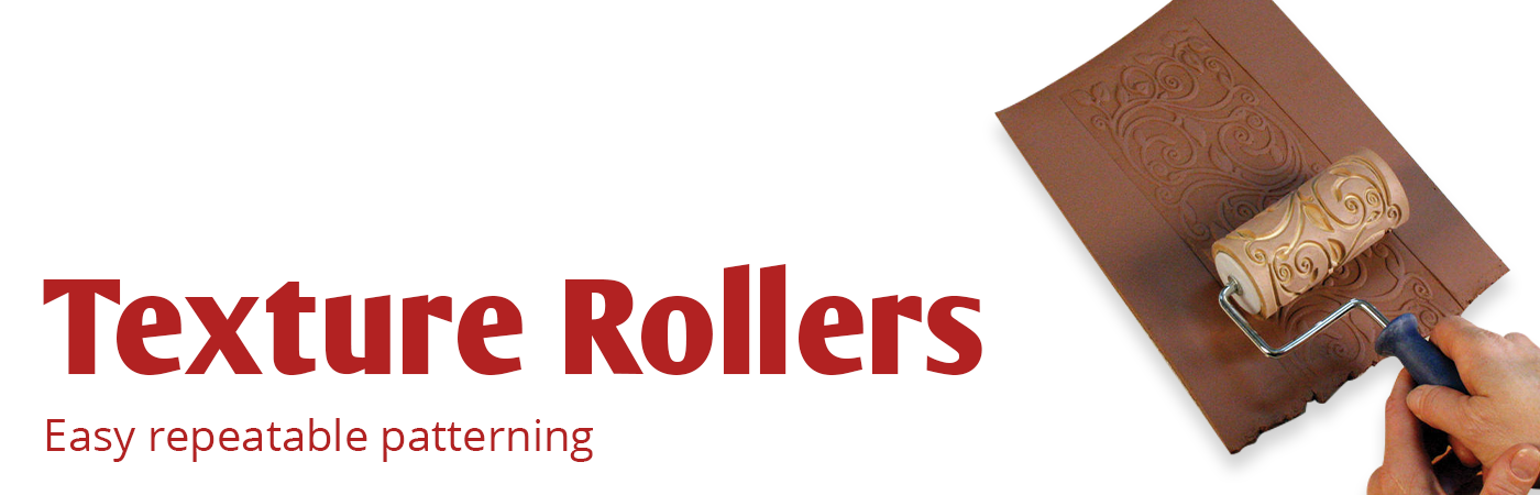 Texture rollers for clay - The Ceramic Shop