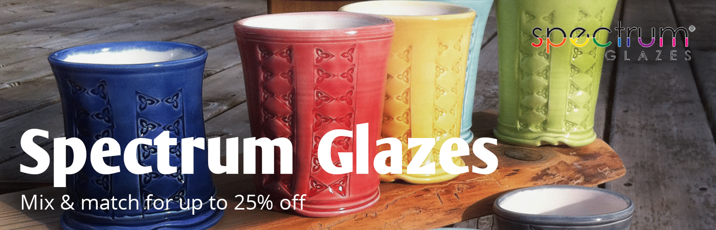 GLAZE KILN OPENING - Using Potter's Choice, Mayco, Spectrum