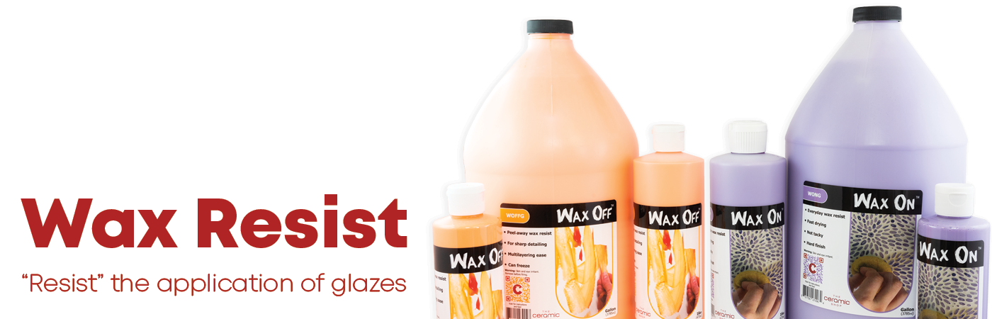 Mayco Wax Resist for Ceramics 2 oz. Bottle Wax Resist Acts to Repels Glaze from