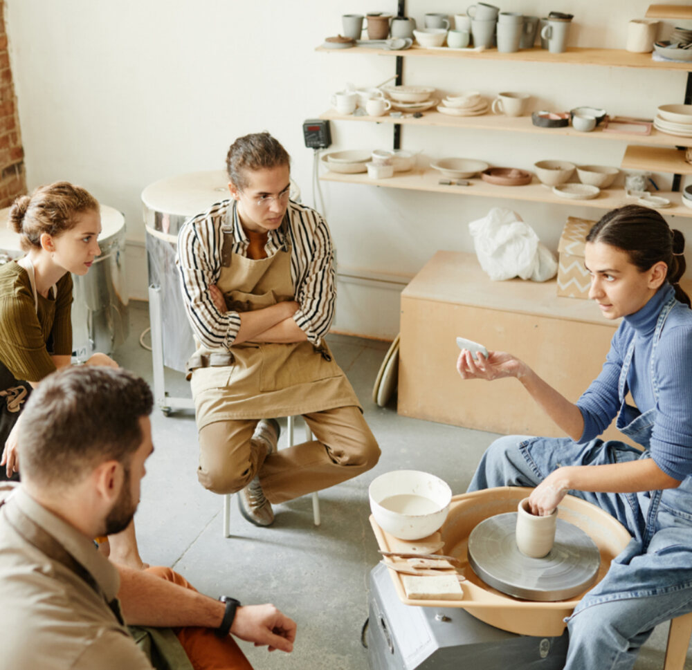 Pottery studio consultation