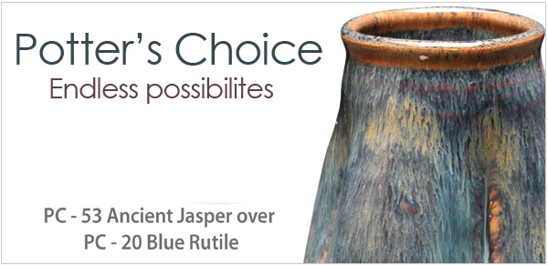 Blue Ice Cone 4-6 Dry Glaze Clay Art Center GLP36 – The Potter's