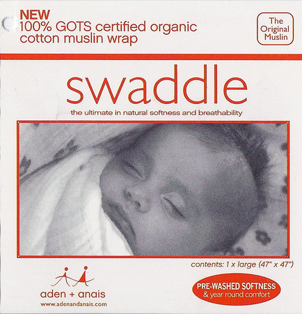 Muslin swaddle label side 1