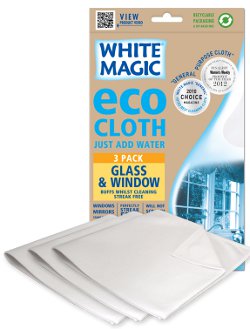 White Magic Microfibre glass and Window eco Cloth