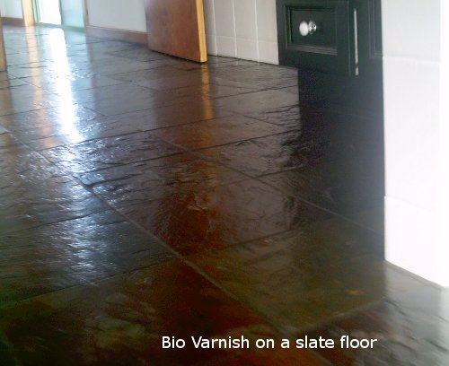 Bio Floor Varnish to seal a slate floor