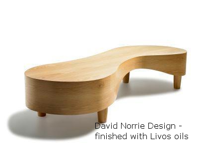 David Norrie Design coffee table finished with Livos oils.