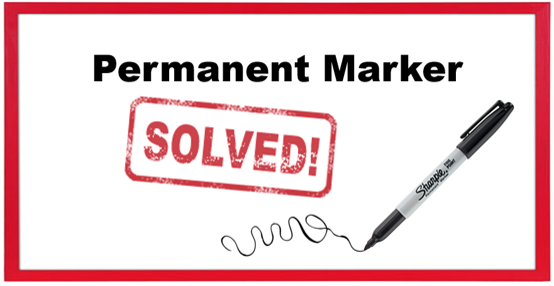 Permanent marker - whiteboard