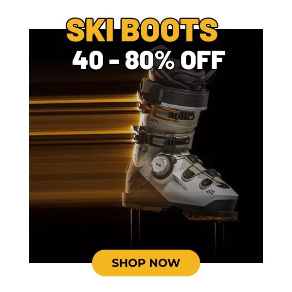 Save 40-80% on all previous seasons ski boots