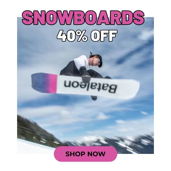 40% off All Snowboards