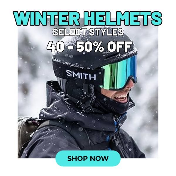 Save 40 - 50% off on select winter helmets