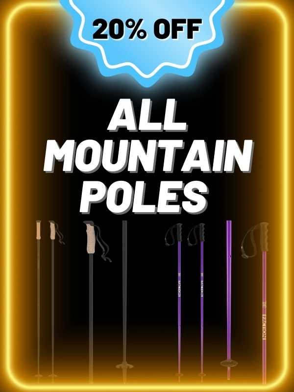 All mountain poles sale at suburban sports