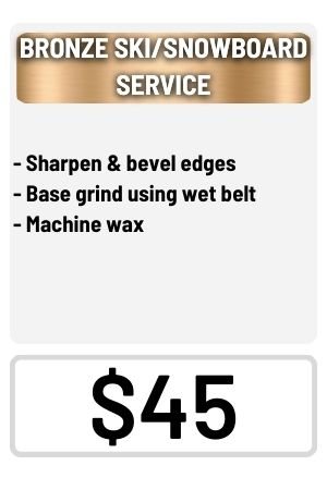 Bronze Ski/Snowboard Service - $45