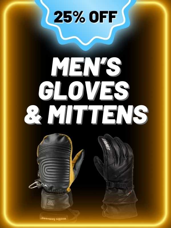 Mens gloves sale at Suburban Sports