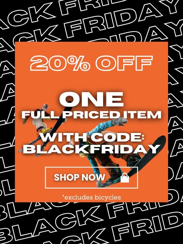 20% off One Full Priced Item Black Friday Sale at Suburban Sports