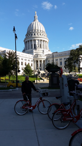 Madison B-cycle bike share program - Saris is a huge advocate of a bike friendly city and active transportation