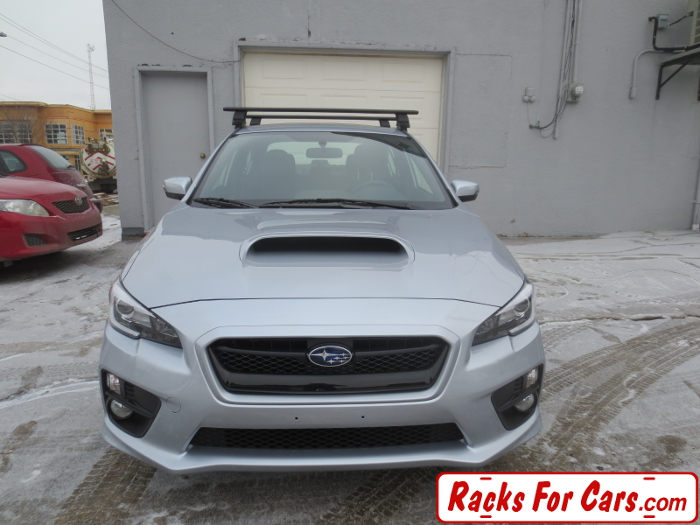 2016 Subaru Impreza WRX with Thule Aeroblade Roof Rack