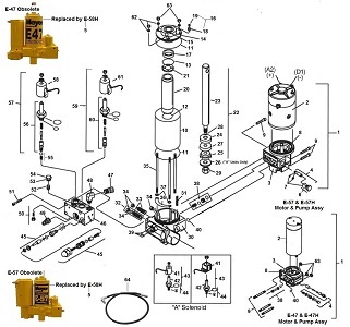 Meyer E47 &amp; E57 Hydraulic Unit Power Pack Parts Schematic Angelo's Supplies