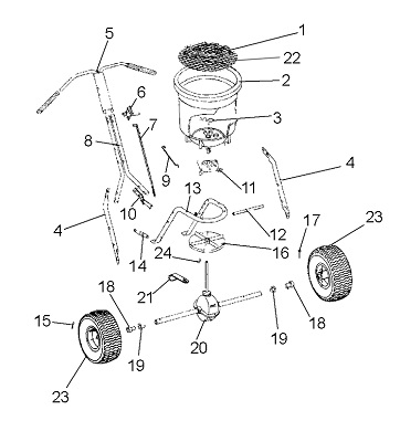 Earthway C22HD Salt Fertilizer Spreader Schematic Earthway C22HD Salt Fertilizer Spreader Schematic