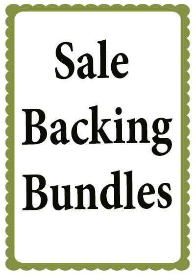 Sale Backing Bundles