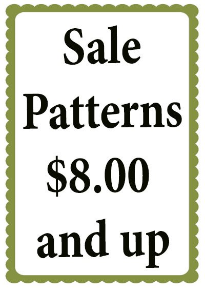 Sale Patterns $8 and Up