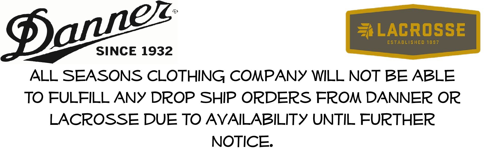 to All Seasons Clothing Company, We Have The Brands That Work