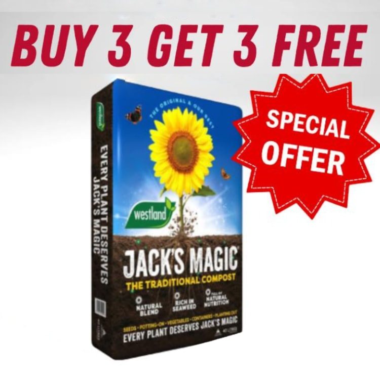 Jacks Magic Compost 40L – Buy 3 Get 3 Free | Best Value Garden Compost Deal