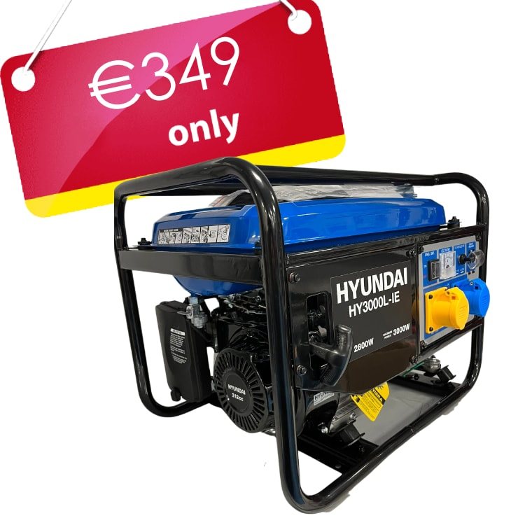 Hyundai 3000kVA Petrol Generator – Only €349