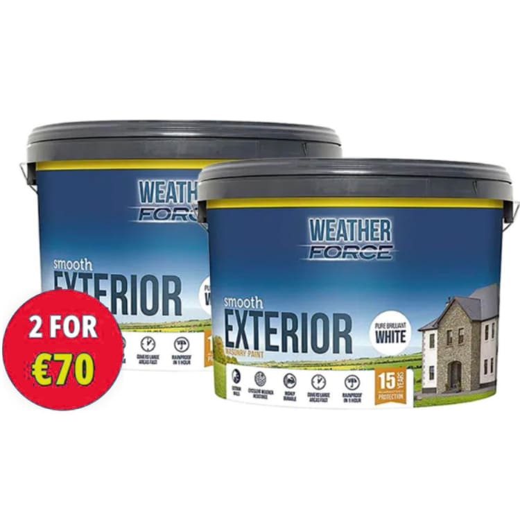 Weather Force Brilliant White Paint – Buy 2 for Only €70