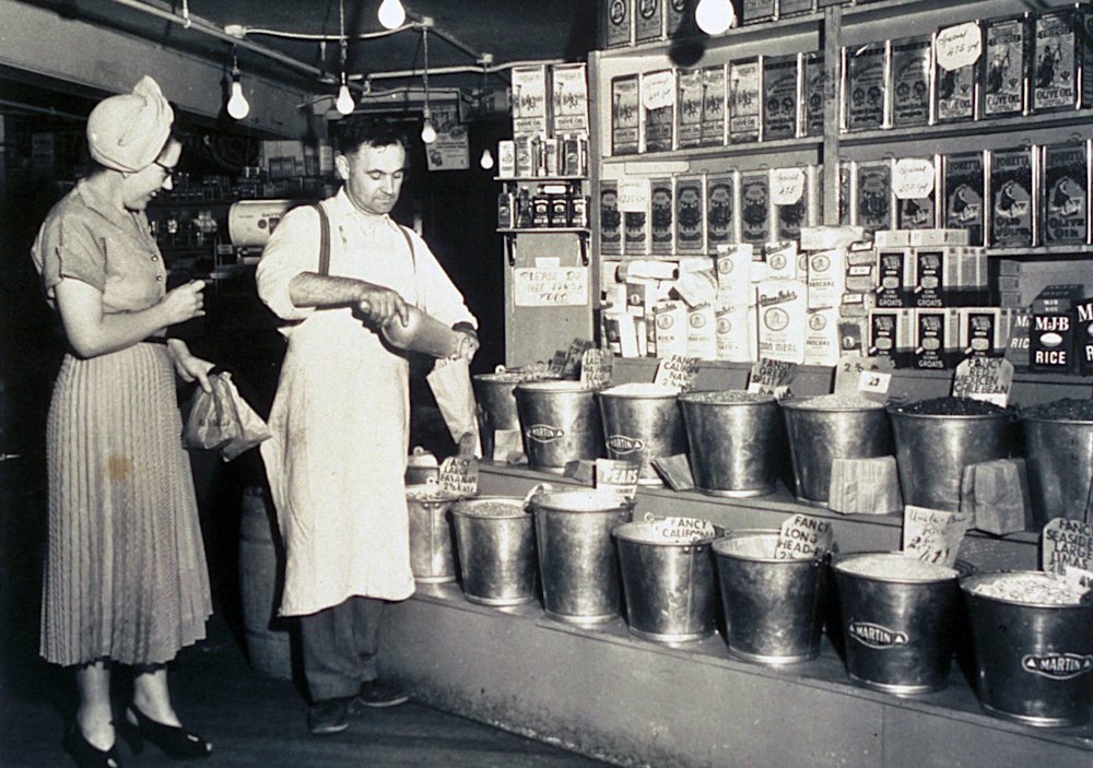 Pete DeLaurenti in the 1950s. Courtesy of the Pike Place Market PDA.