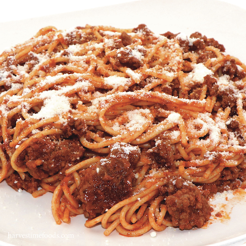 Spaghetti with homemade chorizo and meat sauce 