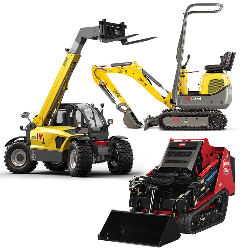 Skid Steers, Mini Excavators & Telehandlers