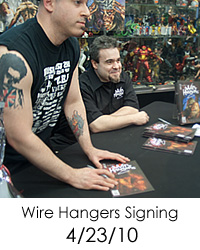 Wire Hangers artist Alan Roberts signing at FPNYC