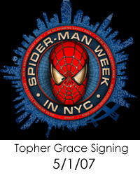 Topher Grace Signing at FPNYC